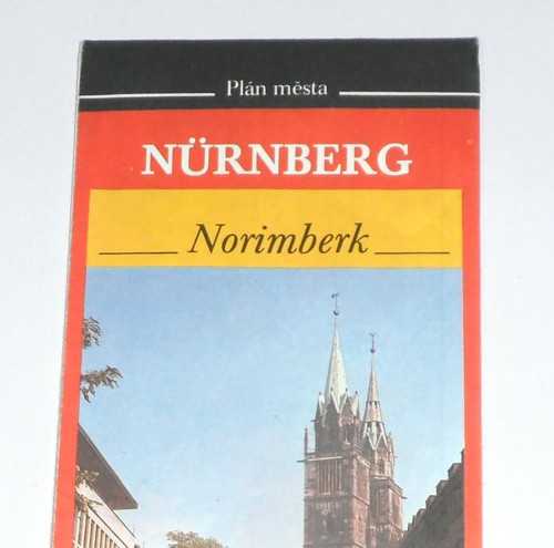 Turistická MAPA • Plán města Norimberk, 1990