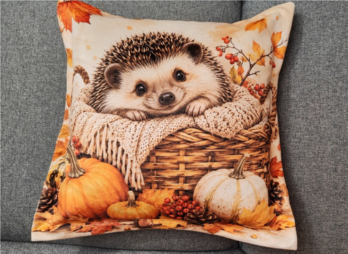 Podzimní dekorační potah na polštářek o vel. 40x40