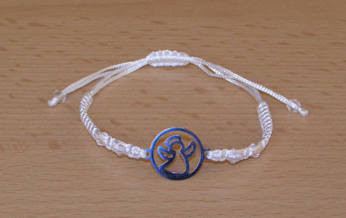 Shamballa náramek - nerez - Anděl