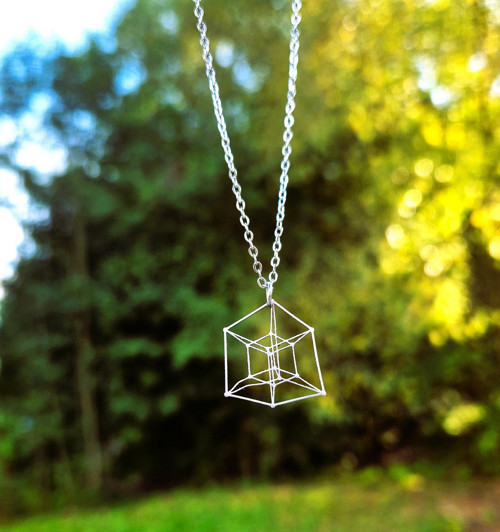 Ocelový náhrdelník*geometrie*3D