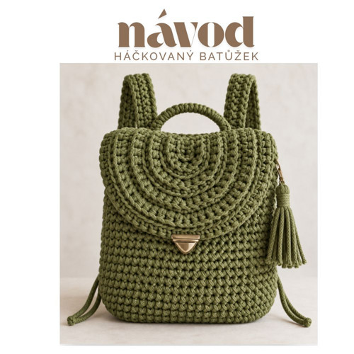 Návod na háčkovaný batoh var. II - PDF