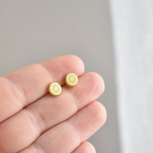 Náušnice citron mini