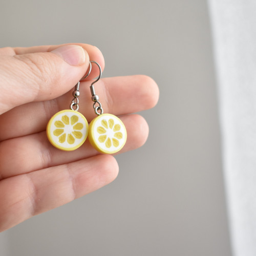 Náušnice citron