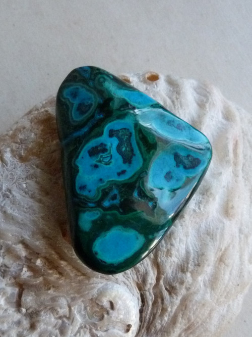 Malachit s chryzokolem - 5,3 cm - Extra!