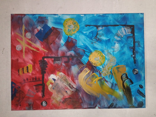 Abstraktní obraz - Spojení