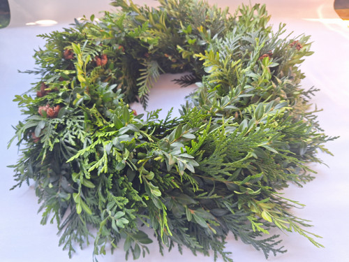 Věnec buxus/ thuje 35 cm