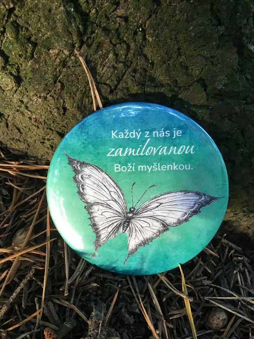 Každý z nás je zamilovanou Boží... – zrcátko 75 mm