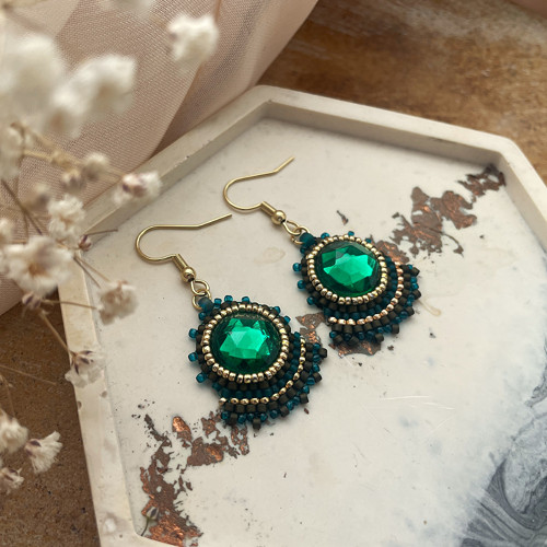 Náušnice Emerald Mystique