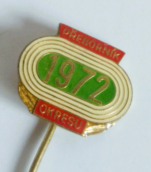 Odznak - Přeborník okresu 1972