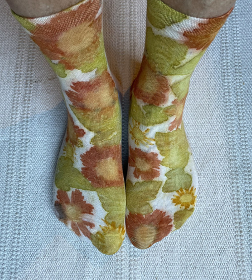 Ponožky ecoprint