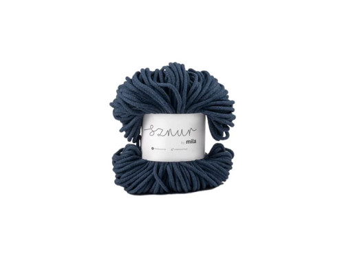 Bavlněná šňůra Mila 3 mm - Jeansová
