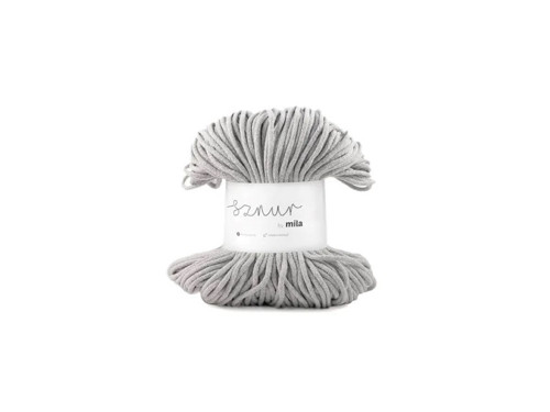 Bavlněná šňůra Mila 3 mm - Šedá jasná