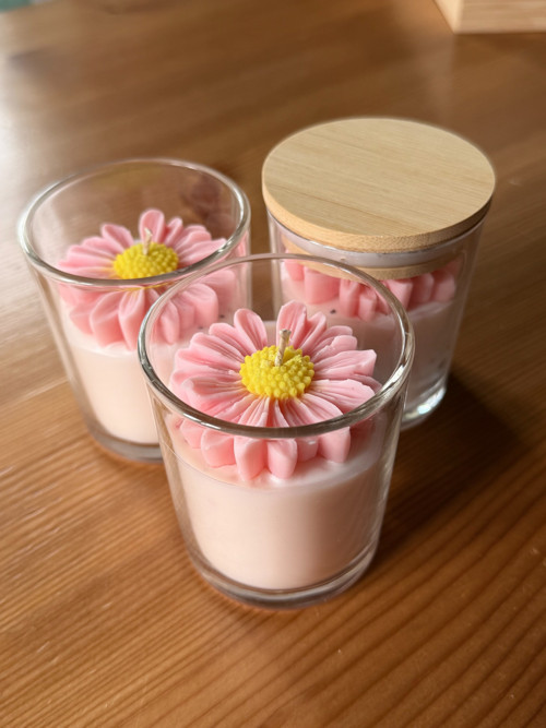 Kopretina – sójová svíčka ve skle 230 ml