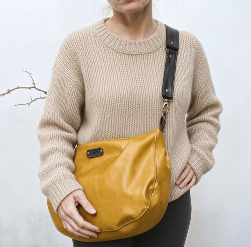 Taška HOBO style mustard yellow