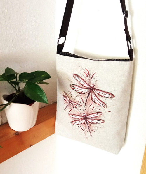 Crossbody taška- VÁŽKY V HNĚDÉM