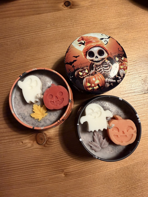 Plechový Halloween – sójová svíčka 60 g