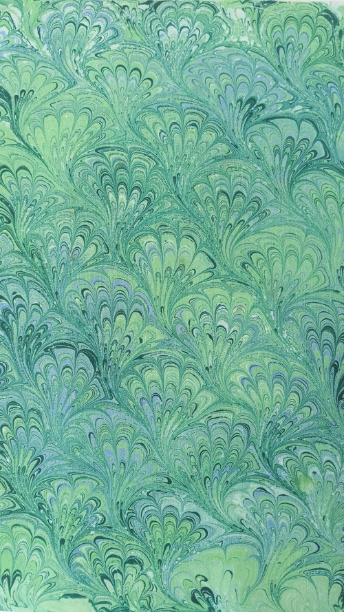 EBRU na plátně - Vlnky