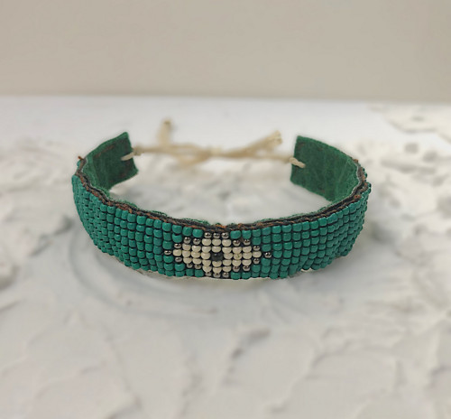 Pánský - ručně tkaný náramek Evil Eye
