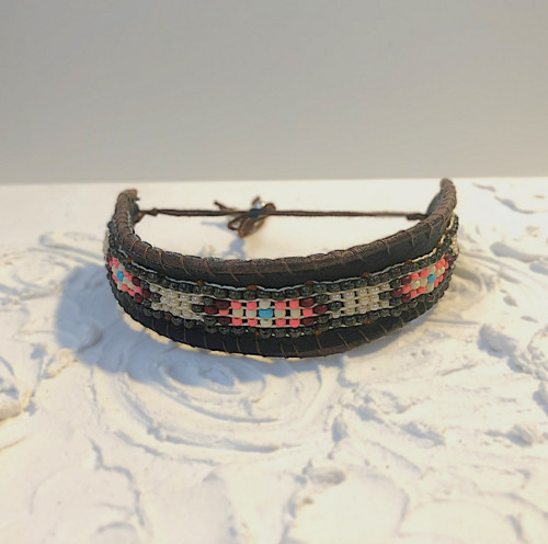 Dámský - Boho polished ručně tkaný náramek