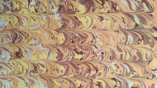 EBRU na plátně - Boule