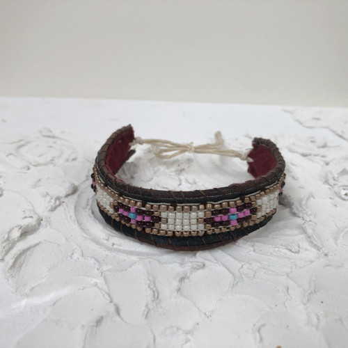 Dámský - Boho polished ručně tkaný náramek