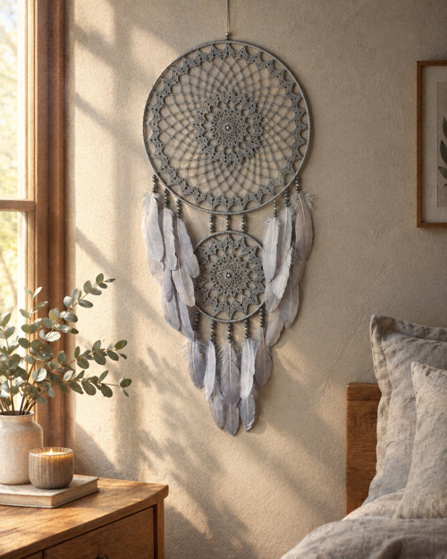 Lapač zlých snů Náčelník Šedý medvěd 40 x 95 cm