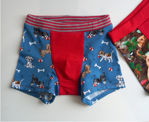 Boxerky pro malé kluky, se štěnátky