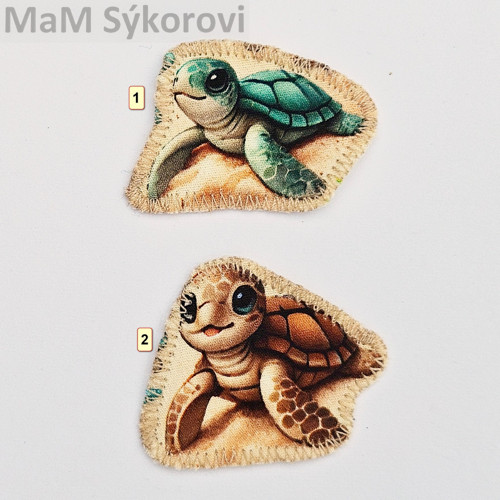 Nažehlovací záplata malé vodní želvičky
