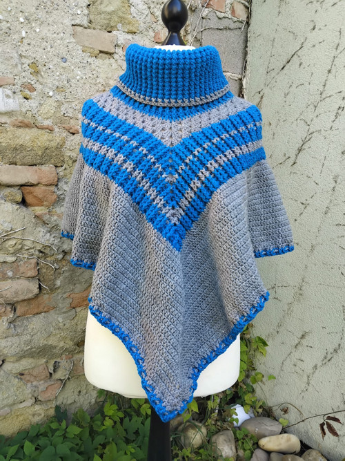 Pončo Blue