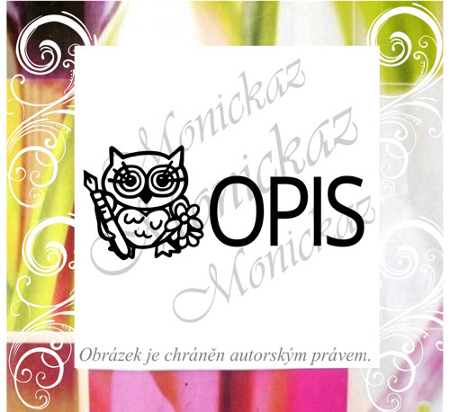 Opis 103 e) sova. Razítko motivační.