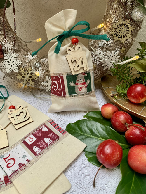 Adventní kalendář pytlíčkový - Čísla