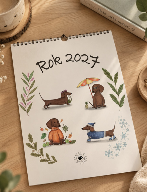 Nástěnný kalendář 2027 k vybarvování