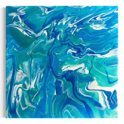 Jezero - originální ručně malovaný obraz