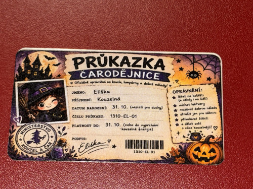 Průkazka čarodějnice ll. — foto 1