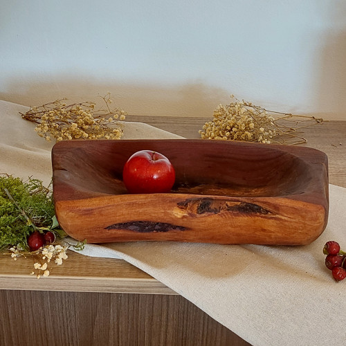 Dřevěná mísa ze švestkového dřeva – 32 cm