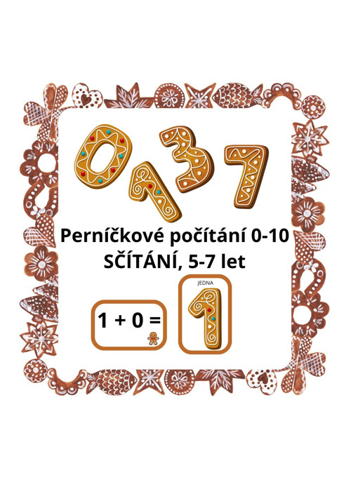 Perníčkové počítání 0-10 Sčítání - 5-7 let
