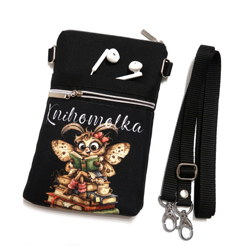 KNIHOMOLKA - taštička crossbody na mobil
