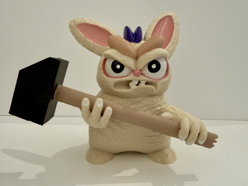 Naštvaný králík s kladivem | 3D figurka