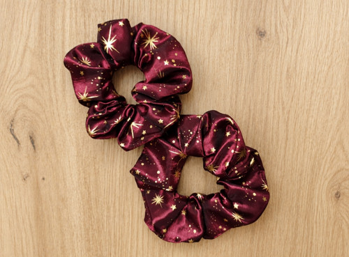 Vánoční scrunchie gumička