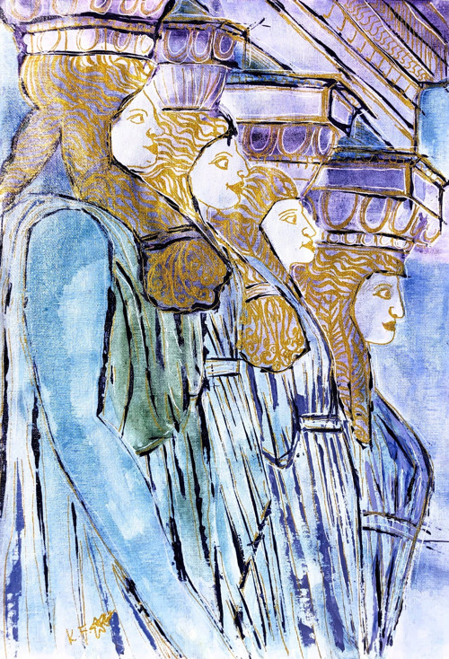 Muses – Múzy | Autorský obraz k tisku | A4