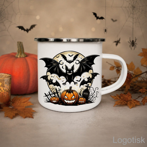 Plecháček s HALLOWENSKÝM potiskem NETOPÝŘI