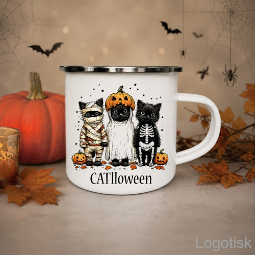Plecháček s HALLOWENSKÝM potiskem CATLLOWEEN