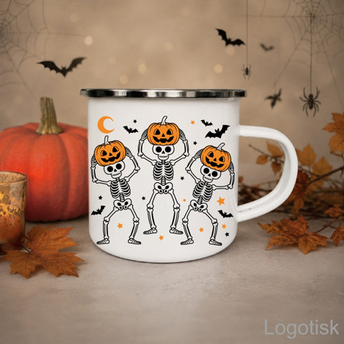 Plecháček s HALLOWENSKÝM potiskem KOSTLIVCI