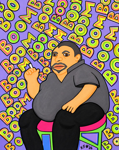 BOOMER – autorský Pop Art obraz k tisku A4