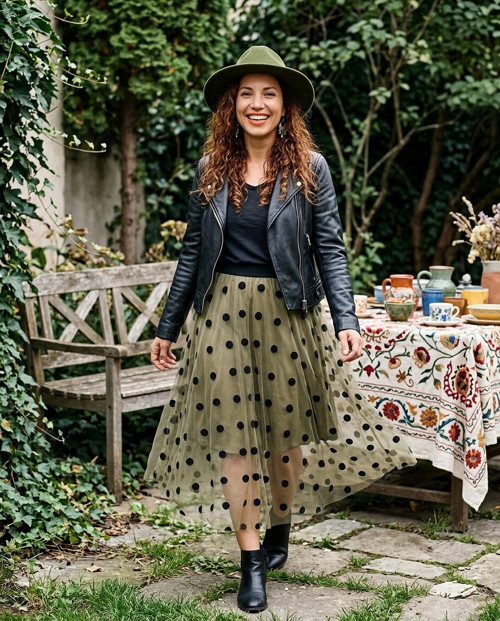 Sukně dots tylová — foto 1
