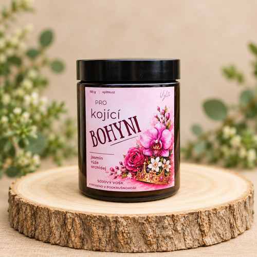 Sójová svíčka - Vylito pro Kojící bohyni