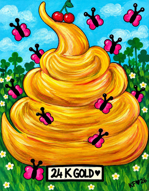 Císařovo zlaté hovno – satirický Pop Art | Autorsk
