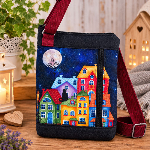 Noční městečko - crossbody