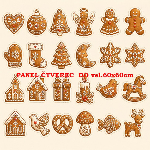 Bavlněný panel 10x10 cm