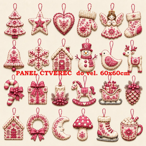 Bavlněný panel 10x10 cm